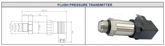 4-20mA diaphragm HTsesnor pressure transducer