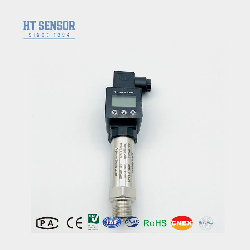 420mA Industrial Pressure Sensor With Display For NonCorrosive Gas And Liquid Measurement