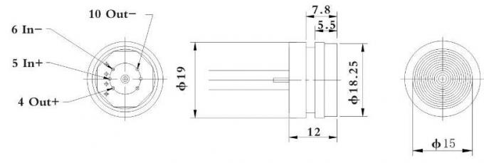 Hengtong Absolute Gauge Piezoresistive Air Gas Pressure Sensor with Welded Fittings Ht19