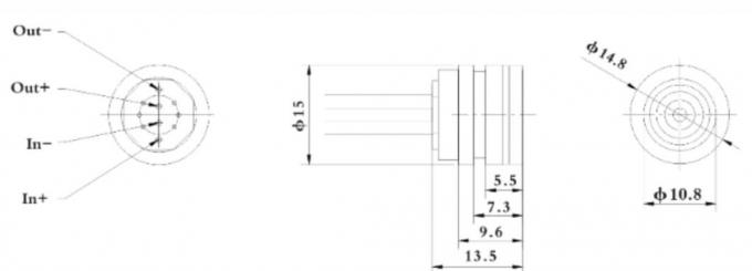 15mm Silicon Mini Pressure Sensor 10VDC Stainless Steel Piezoresistive Pressure Sensor 0