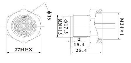 Ht24 Flush Diaphragm Pressure Sensor with a Highly Stable Diffused Silicon Chip