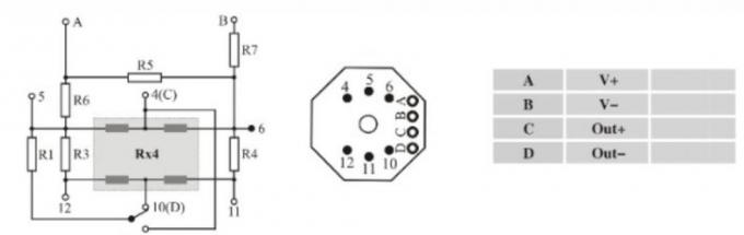 10V supply pressure sensor core components factory