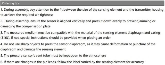 BP9325 Water Silicon Pressure Sensor Transmitter Air Pressure Sensor Mv Output 4
