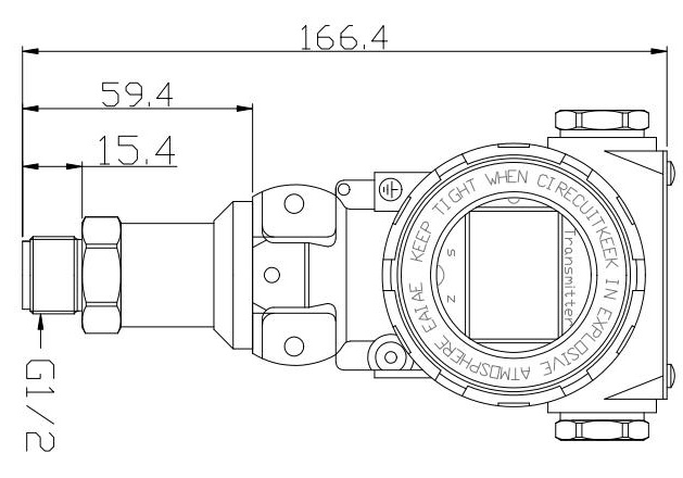 Hengtong Digital Signal Output LCD Pressure Transmitter China Bpht24-III