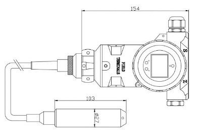 BHZ93420-III Liquid Level Sensor Transmitter 0.1% Accuracy Water Level Sensor 4 20ma 2