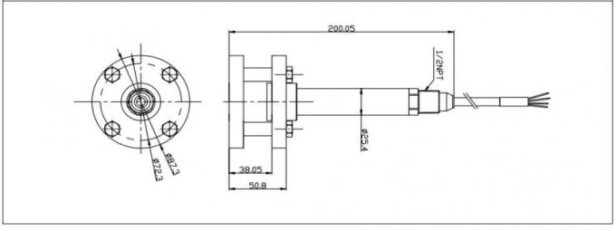 Bh-Ws 24vdc Liquid Level Transmitter 4-20ma Water Level Transmitter Sewage Treatment 0