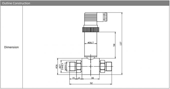 Oil and Air Test Stainless Steel Differential Pressure Transmitter