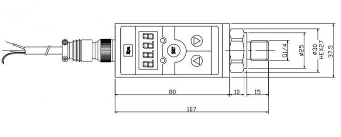 LED Display Differntial Pressure Sensor with 2 Point Switch