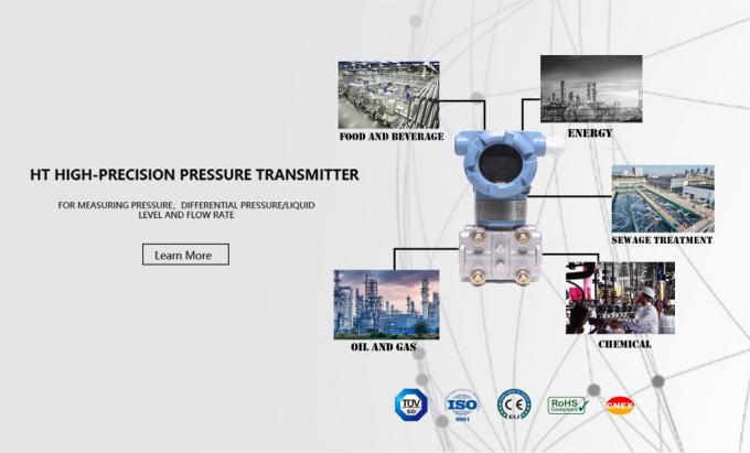 Diaphragm Pressure Transmitter Flange Type Capacitive Differential Pressure Transducer 0